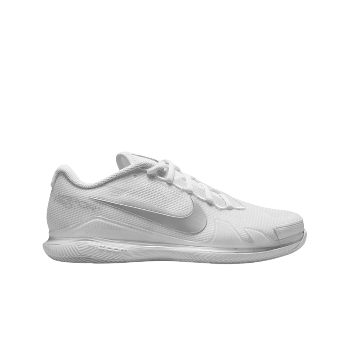 (W) 나이키 코트 에어 줌 베이퍼 프로 HC 화이트 메탈릭 실버((W) Nike Court Air Zoom Vapor Pro HC White Metallic Silver) - 1