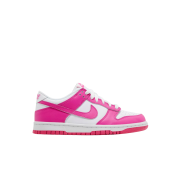 (GS) Nike Dunk Low Laser Fuchsia White