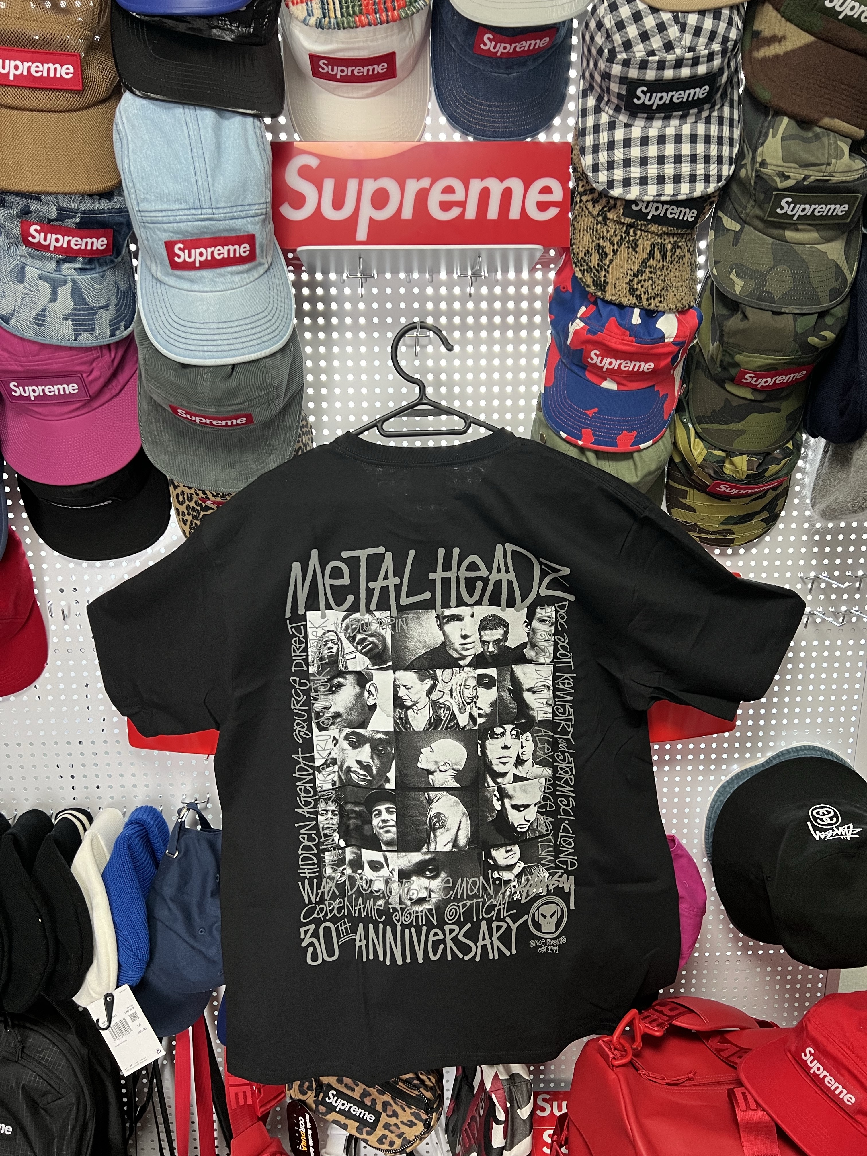 Stussy x Goldie Metalheadz 30 T-Shirt Black 착용 스타일 - 2