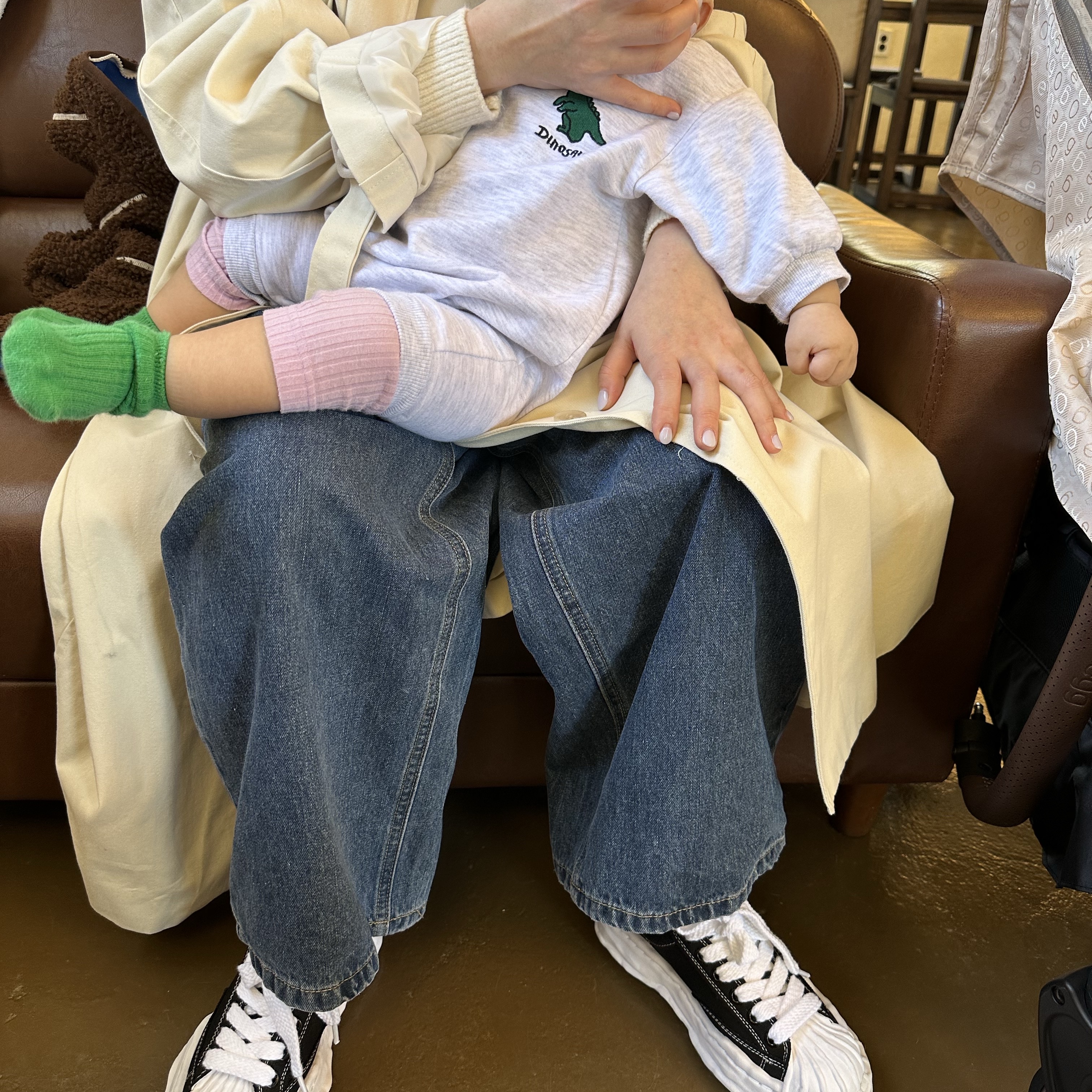 Maison Mihara Yasuhiro Blakey OG Sole Canvas Low-top Sneakers Black White 착용 스타일 - 2