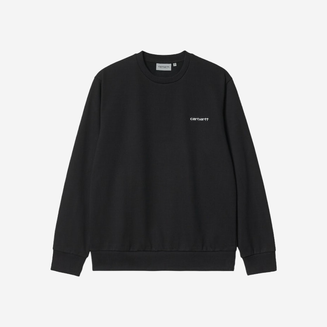 Carhartt WIP Script Embroidery Sweatshirt Black 상세 이미지 1