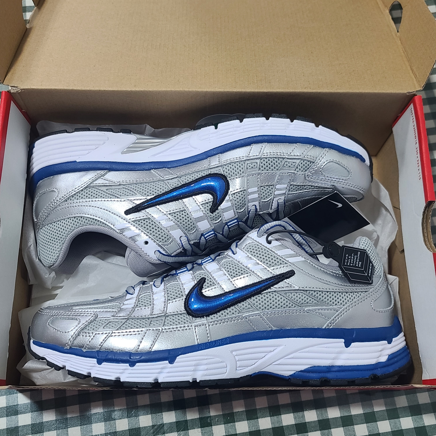 (W) Nike P-6000 Laser Blue 착용 스타일 - 1