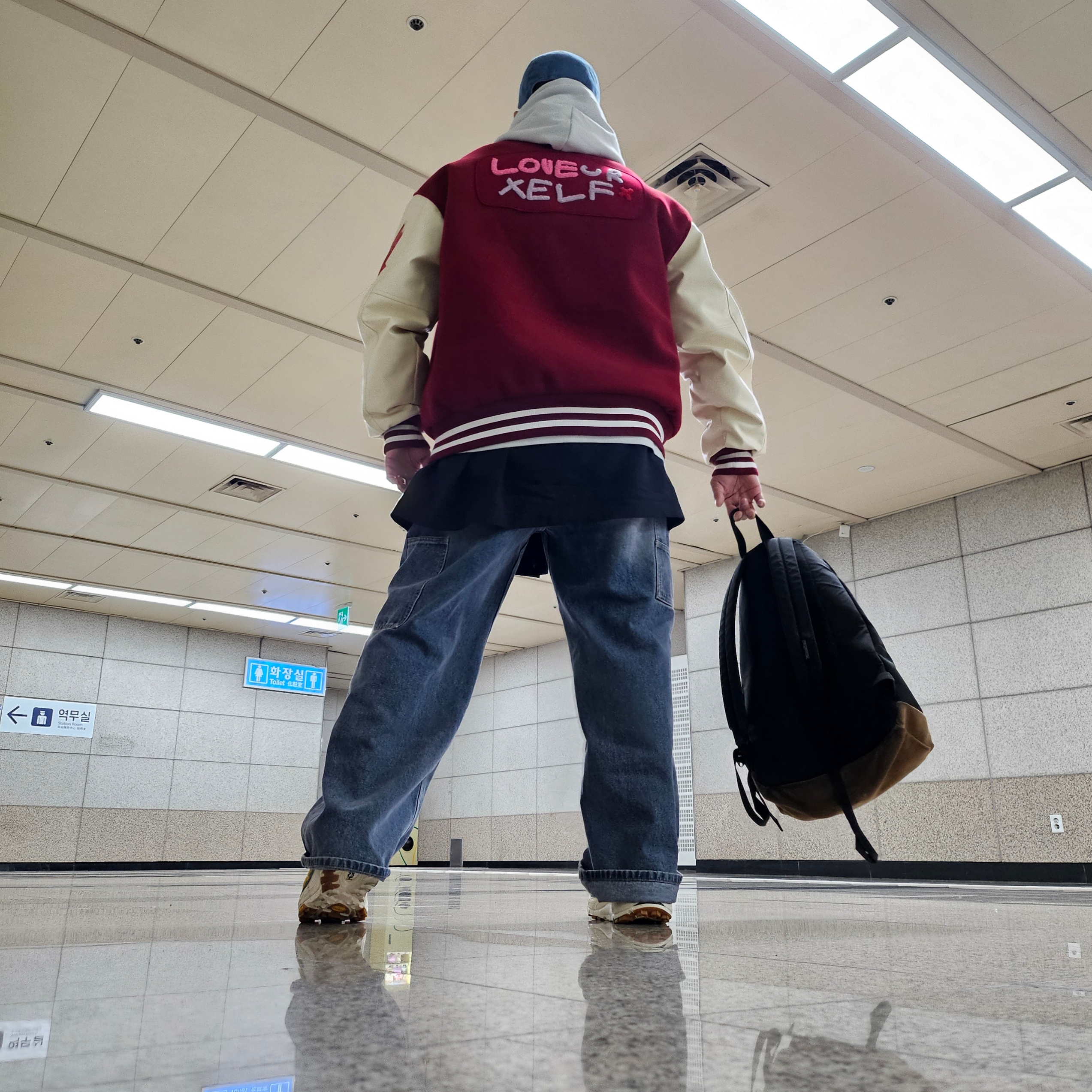 Supreme Washed Chino Twill Camp Cap Denim - 23FW, Stussy Regal Crown Zip Hoodie Fog 착용 스타일 - 2