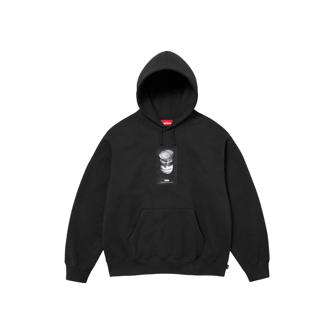 Supreme Soup Can Hooded Sweatshirt Black - 24SS 상세 이미지 1