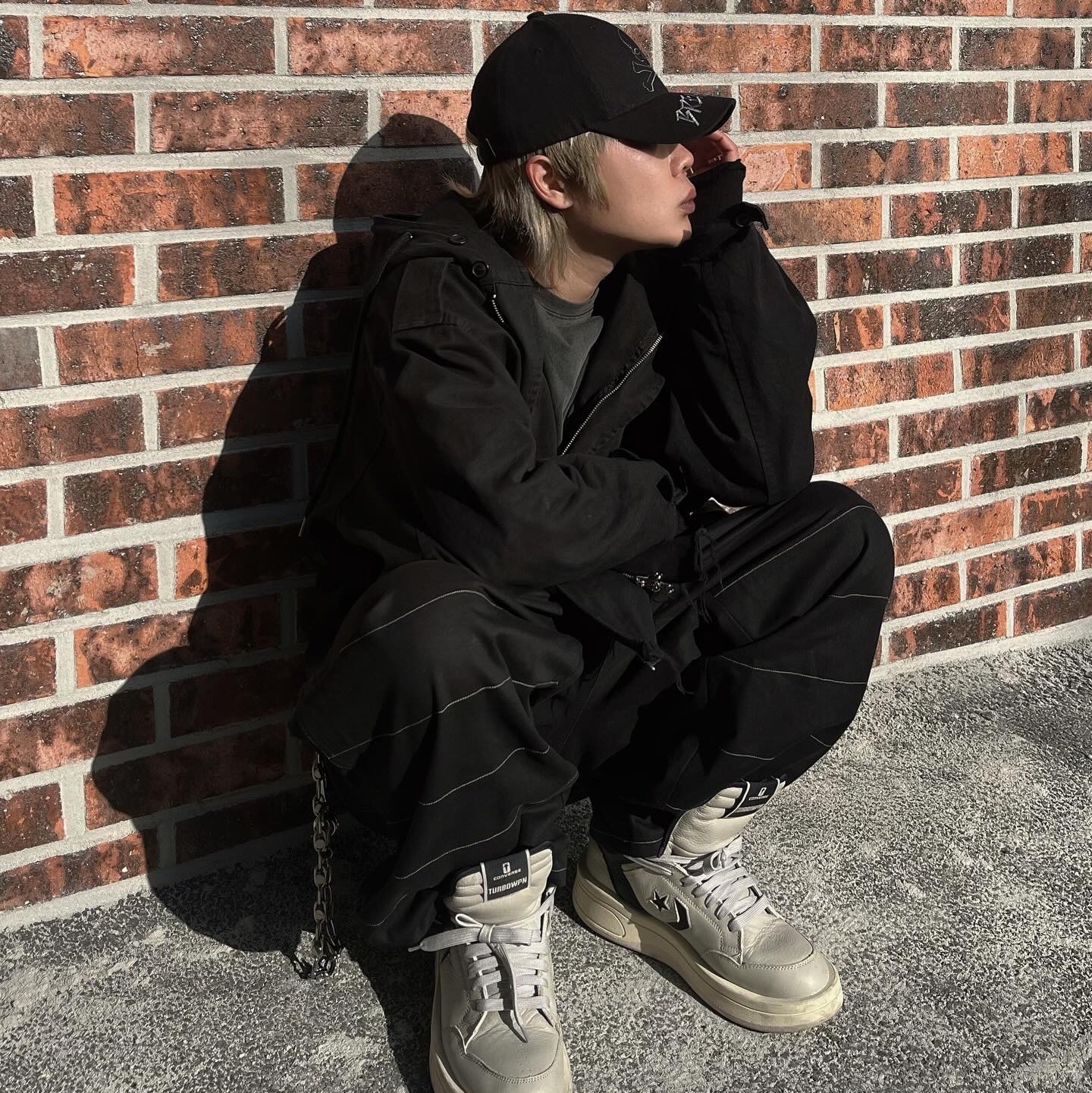 Converse x Drkshdw Turbowpn Pelican 착용 스타일 - 3