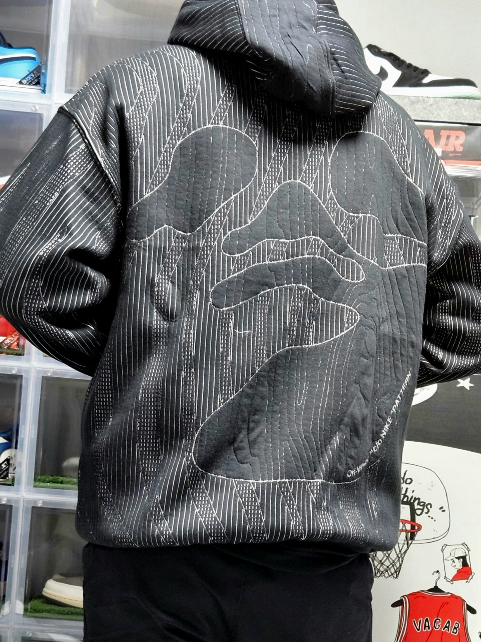 Nike x Off-White Engineered Hoodie Black - Asia 착용 스타일 - 1