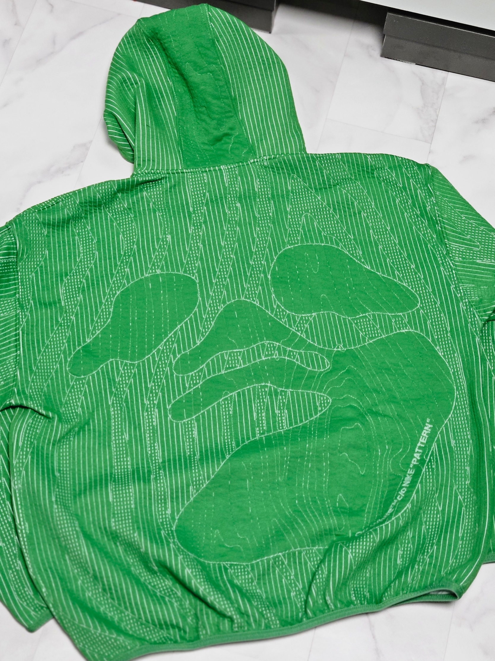 Nike x Off-White Engineered Hoodie Kelly Green - Asia 착용 스타일 - 5