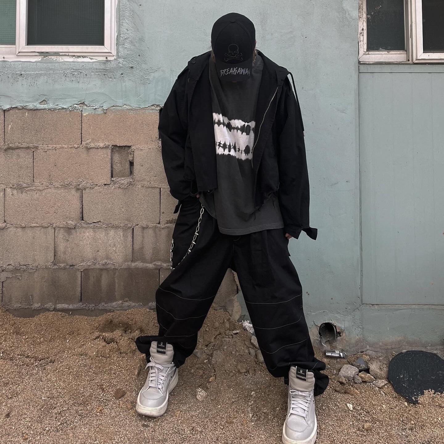 Converse x Drkshdw Turbowpn Pelican 착용 스타일 - 1