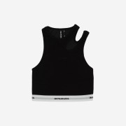 LE SSERAFIM Cut-Out Neck Bra Top Black