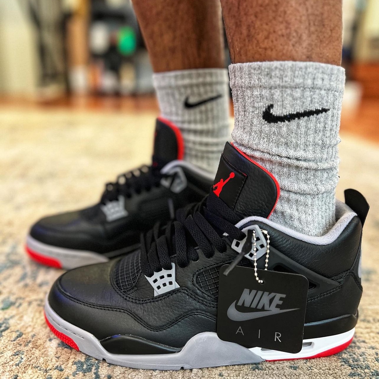 Jordan 4 Retro Bred Reimagined 착용 스타일 - 6