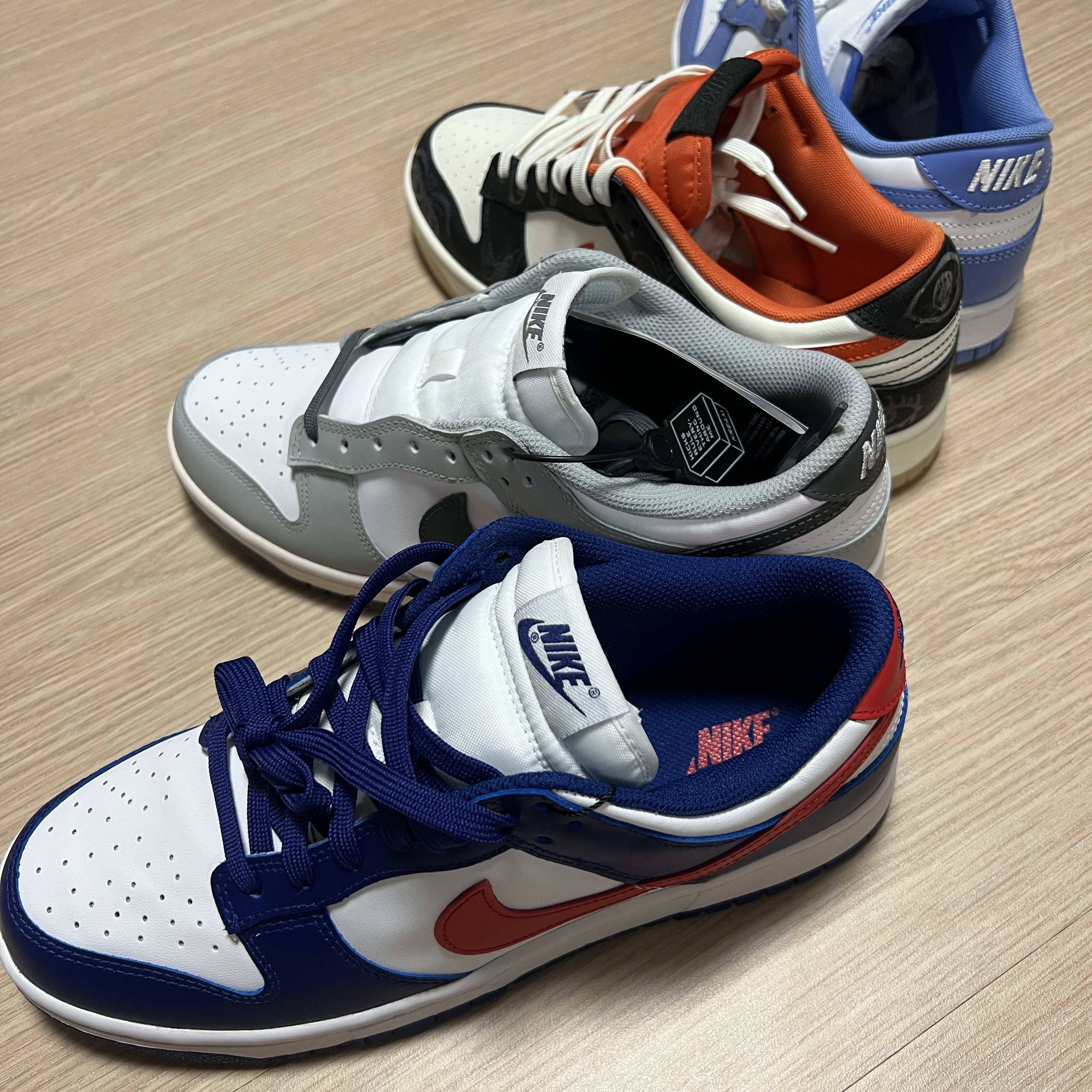 (W) Nike Dunk Low Light Smoke Grey, Nike Dunk Low Retro PRM Halloween 착용 스타일