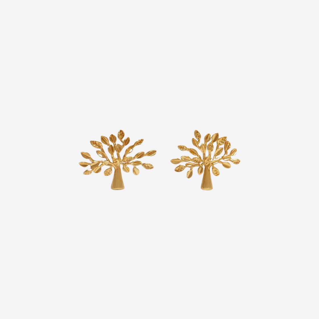 Mulberry Tree Earrings Brass Metal 상세 이미지 1