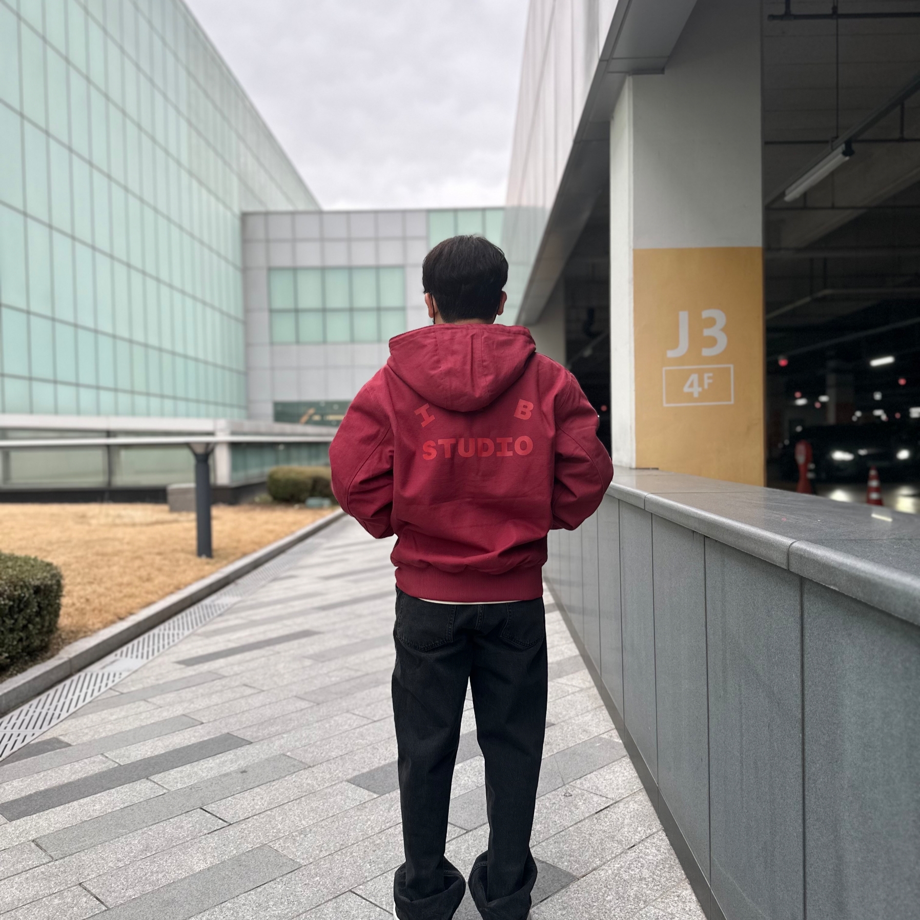 Carhartt WIP x IAB Studio OG Active Jacket Earth Red 착용 스타일 - 1