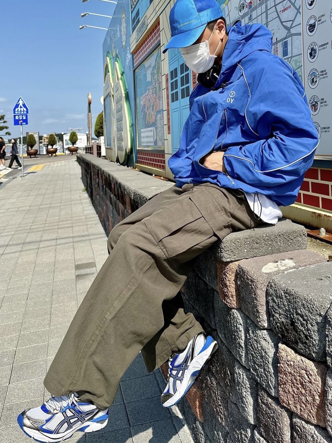 Asics GT-2160 White Illusion Blue 착용 스타일 - 2