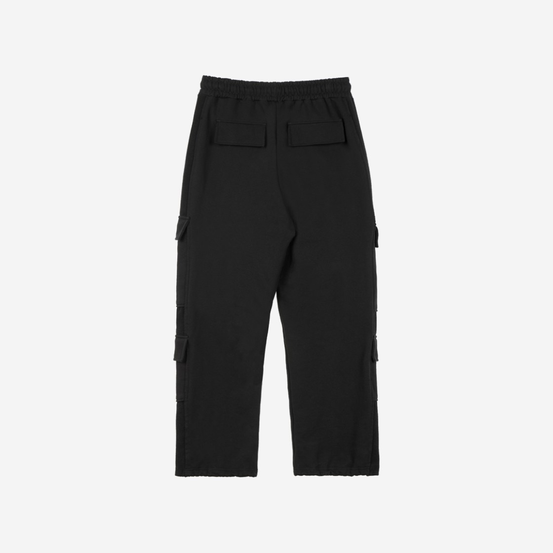 Deinet String Cargo Sweatpants Black 상세 이미지 2