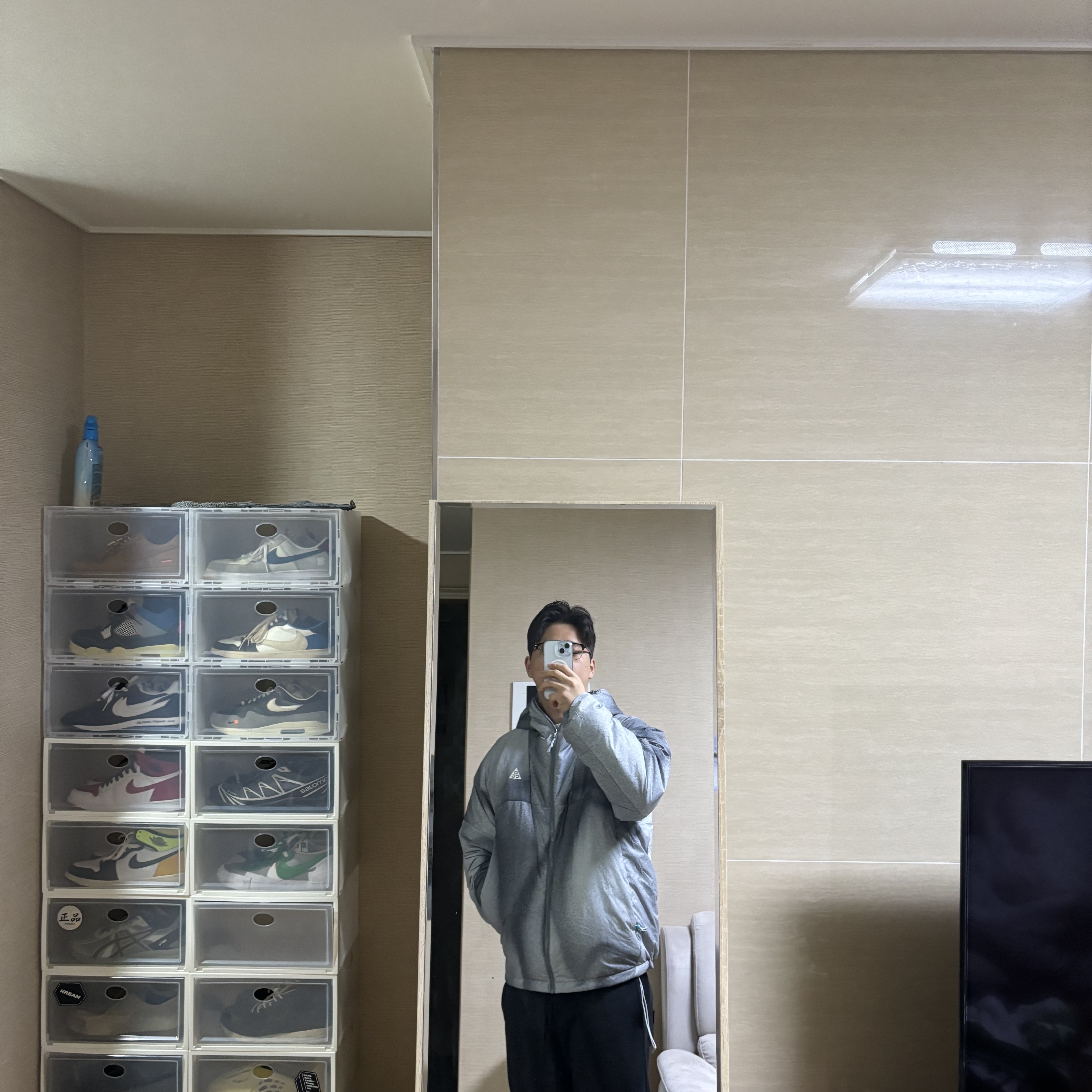 Nike ACG Therma-Fit ADV Rope De Dope AOP Jacket Cool Grey - Asia 착용 스타일
