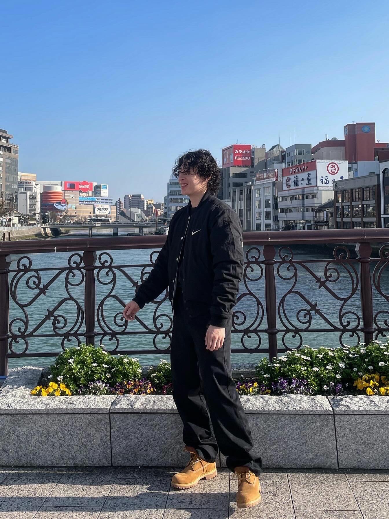 Nike x Stussy Reversible Jacket Black (FJ9153-010), Supreme Work Pants Black - 23FW 착용 스타일 - 3