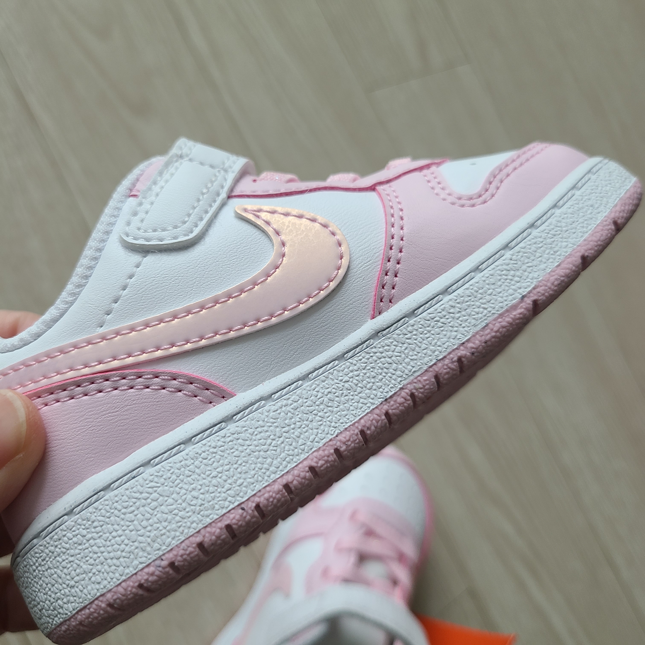 (PS) Nike Court Borough Low Recraft White Pink Foam 착용 스타일 - 2
