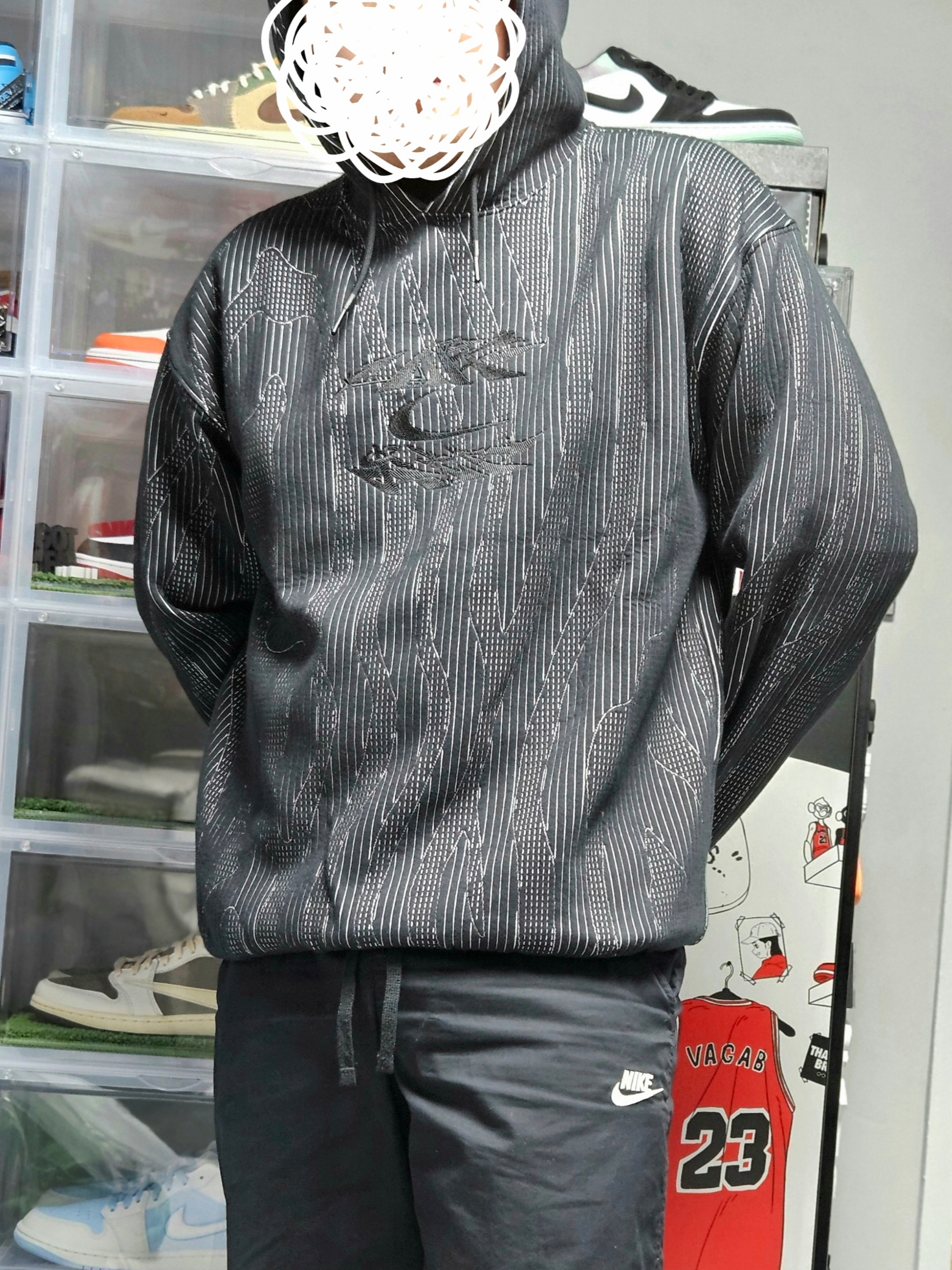 Nike x Off-White Engineered Hoodie Black - Asia 착용 스타일 - 2