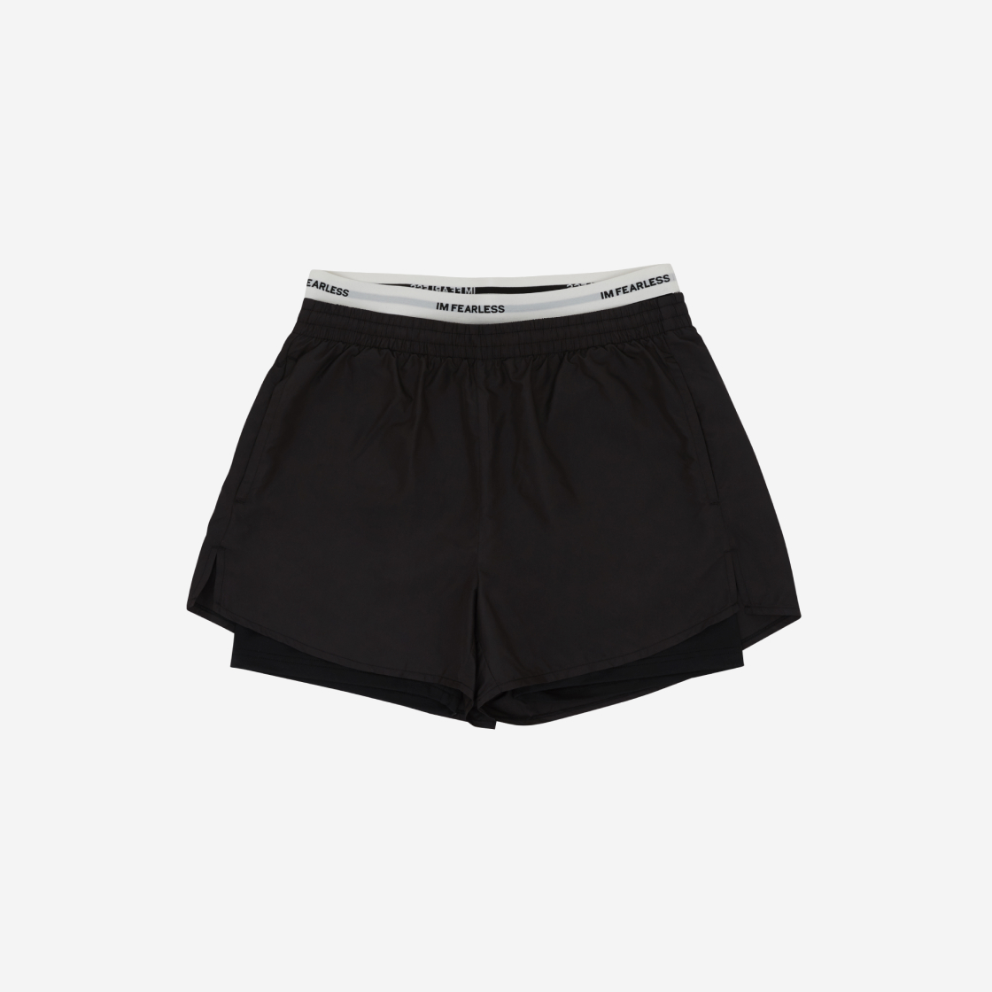 (W) 르세라핌 더블 레이어 쇼츠 블랙((W) LE SSERAFIM Double Layer Shorts Black)