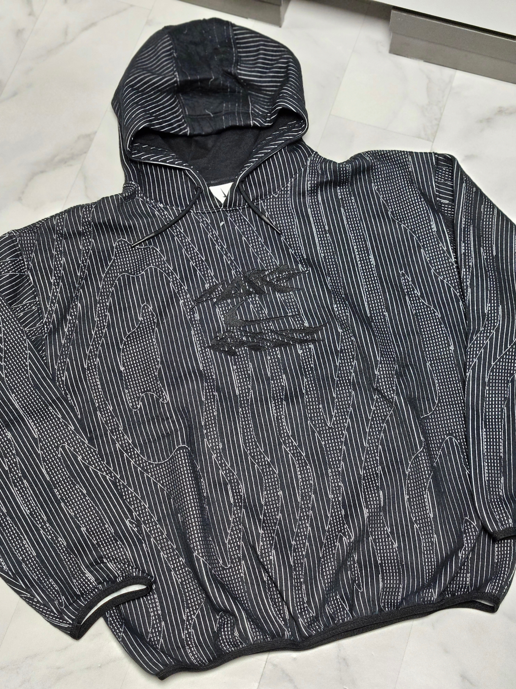 Nike x Off-White Engineered Hoodie Black - Asia 착용 스타일 - 7