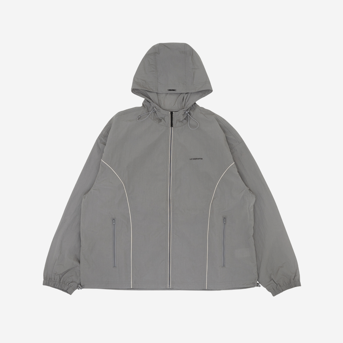 르세라핌 윈드 브레이커 그레이(LE SSERAFIM Wind Breaker Grey)