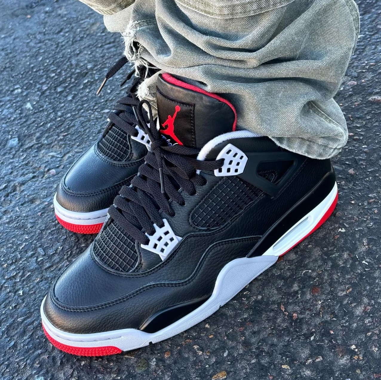 Jordan 4 Retro Bred Reimagined 착용 스타일 - 5