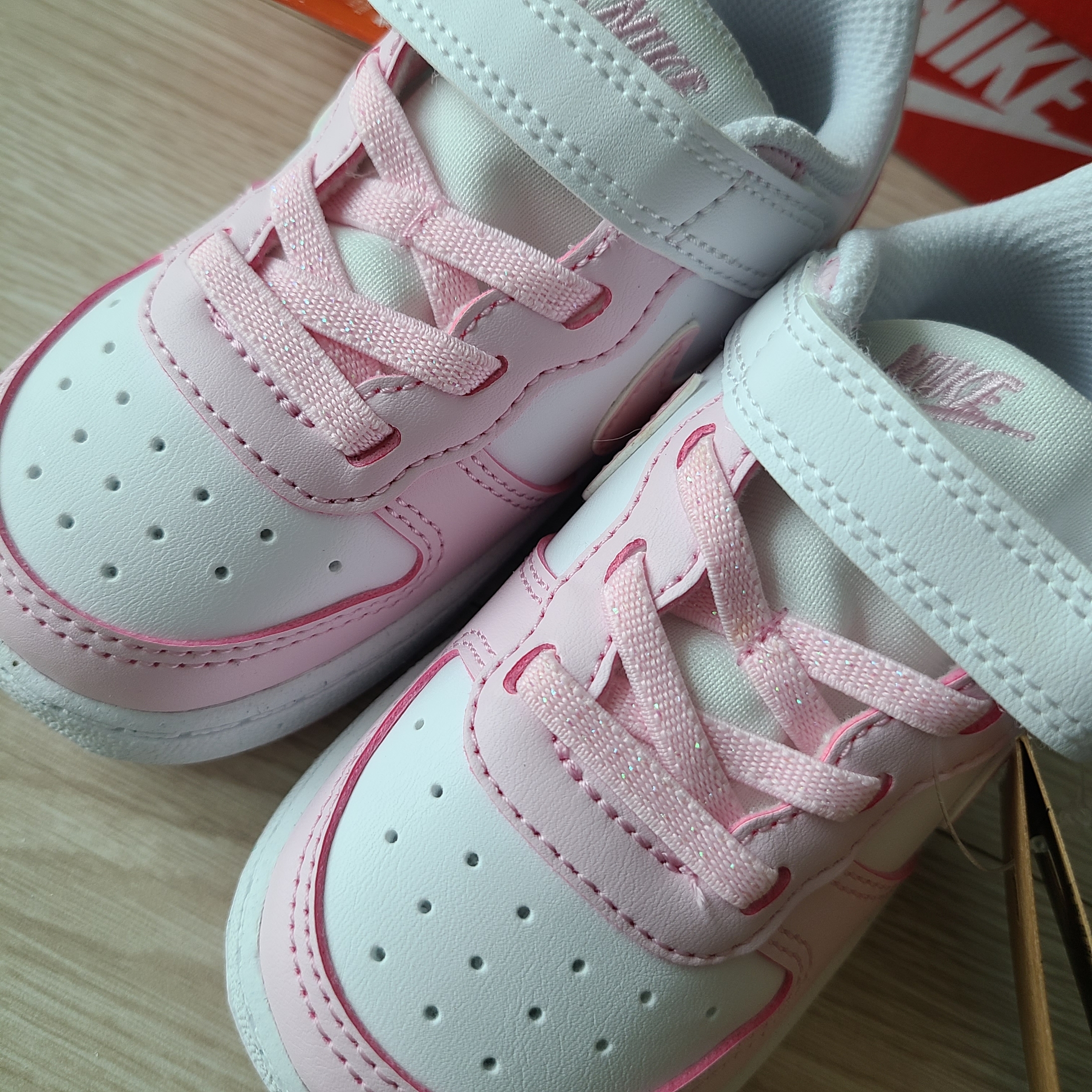 (PS) Nike Court Borough Low Recraft White Pink Foam 착용 스타일 - 3