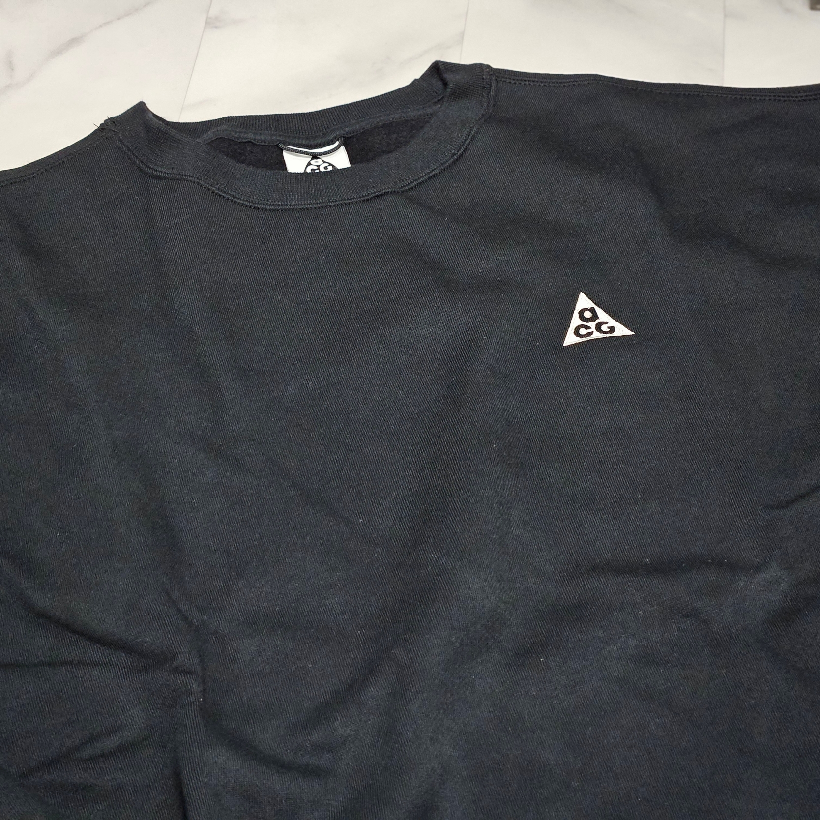 Nike ACG Therma-Fit Crew Fleece Sweatshirt Black - Asia 착용 스타일 - 5
