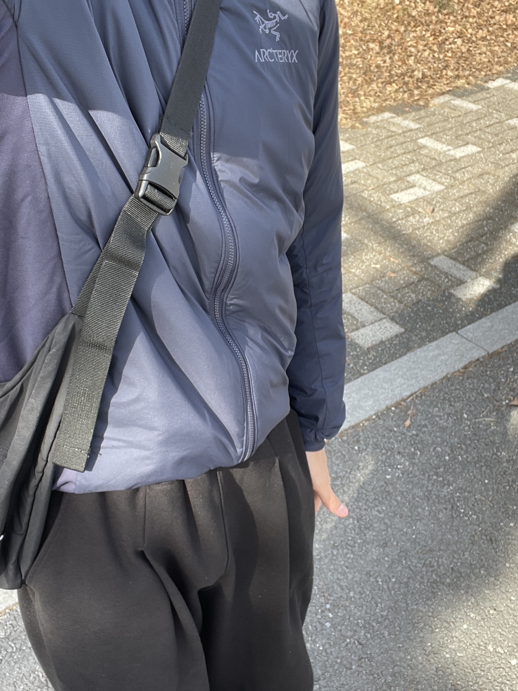 Arc'teryx Atom Hoody Black Sapphire, [KREAM 단독] ADSB Andersson Bell Essential ADSB Hearts Card Hoodie Blue 착용 스타일 - 1