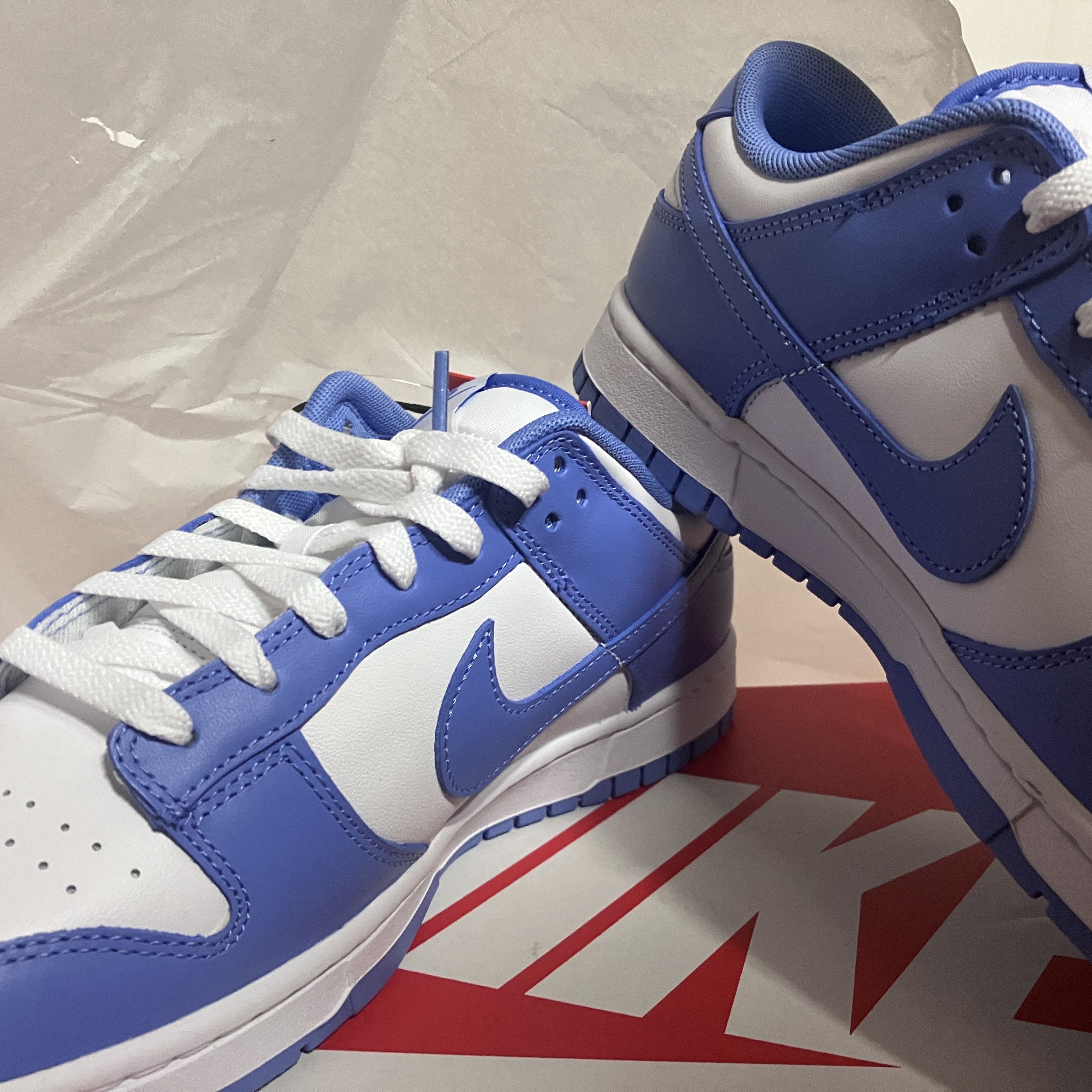 Nike Dunk Low Retro White Polar Blue 착용 스타일