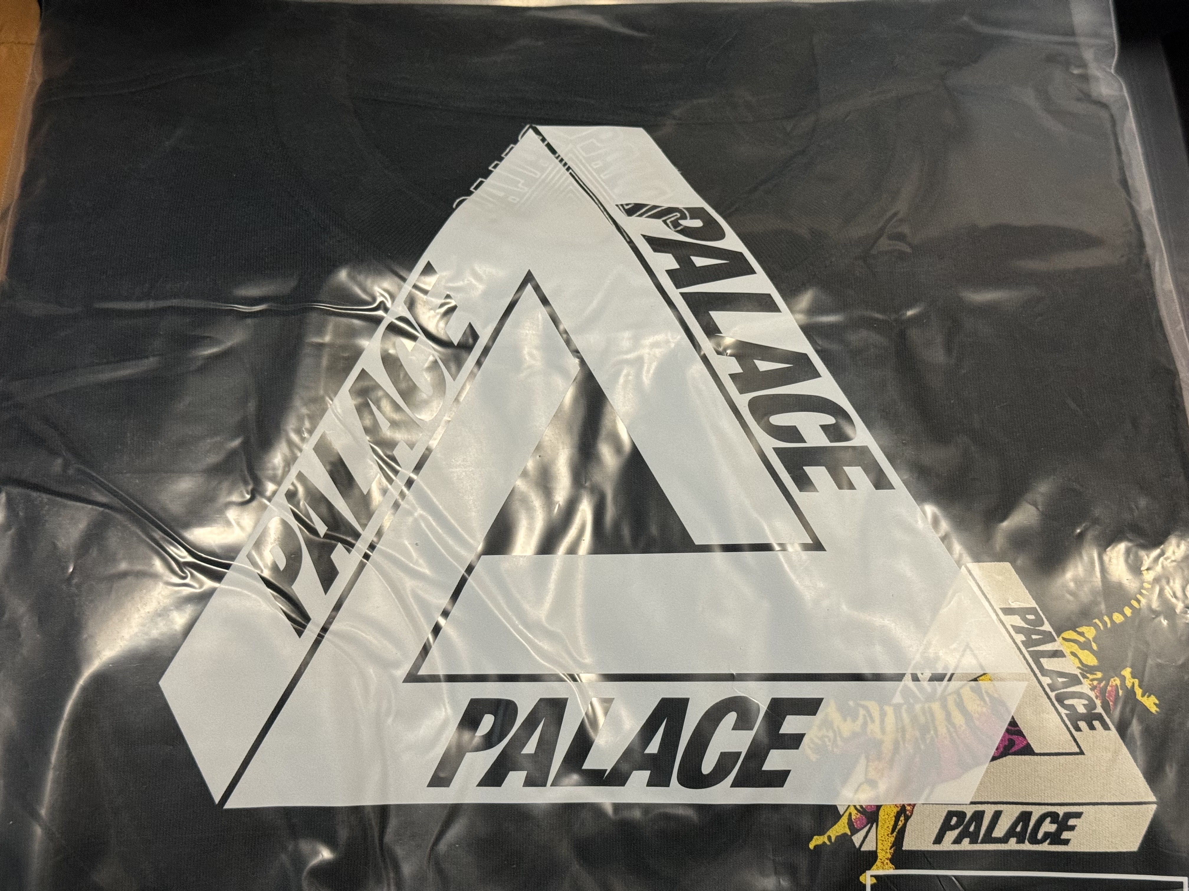 Palace Korea Tri-Ferg T-Shirt Black - 24SS 착용 스타일