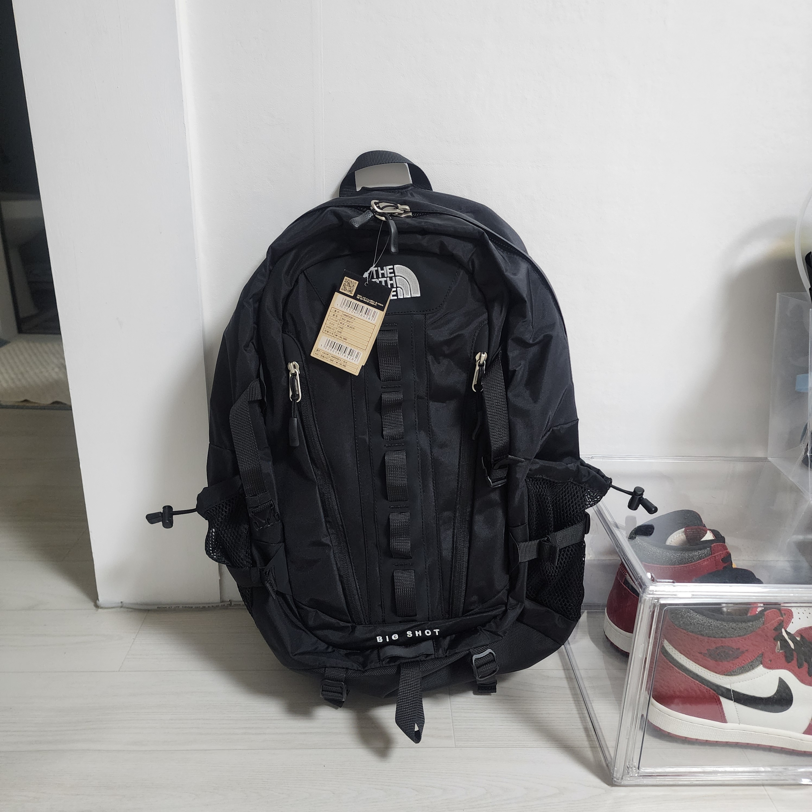 The North Face Big Shot Black 착용 스타일