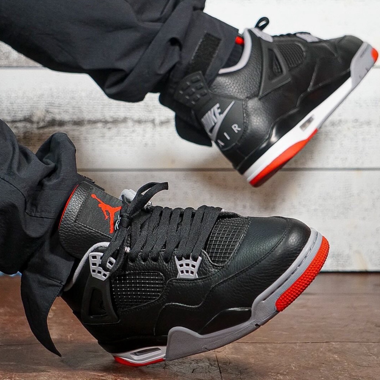 Jordan 4 Retro Bred Reimagined 착용 스타일 - 4