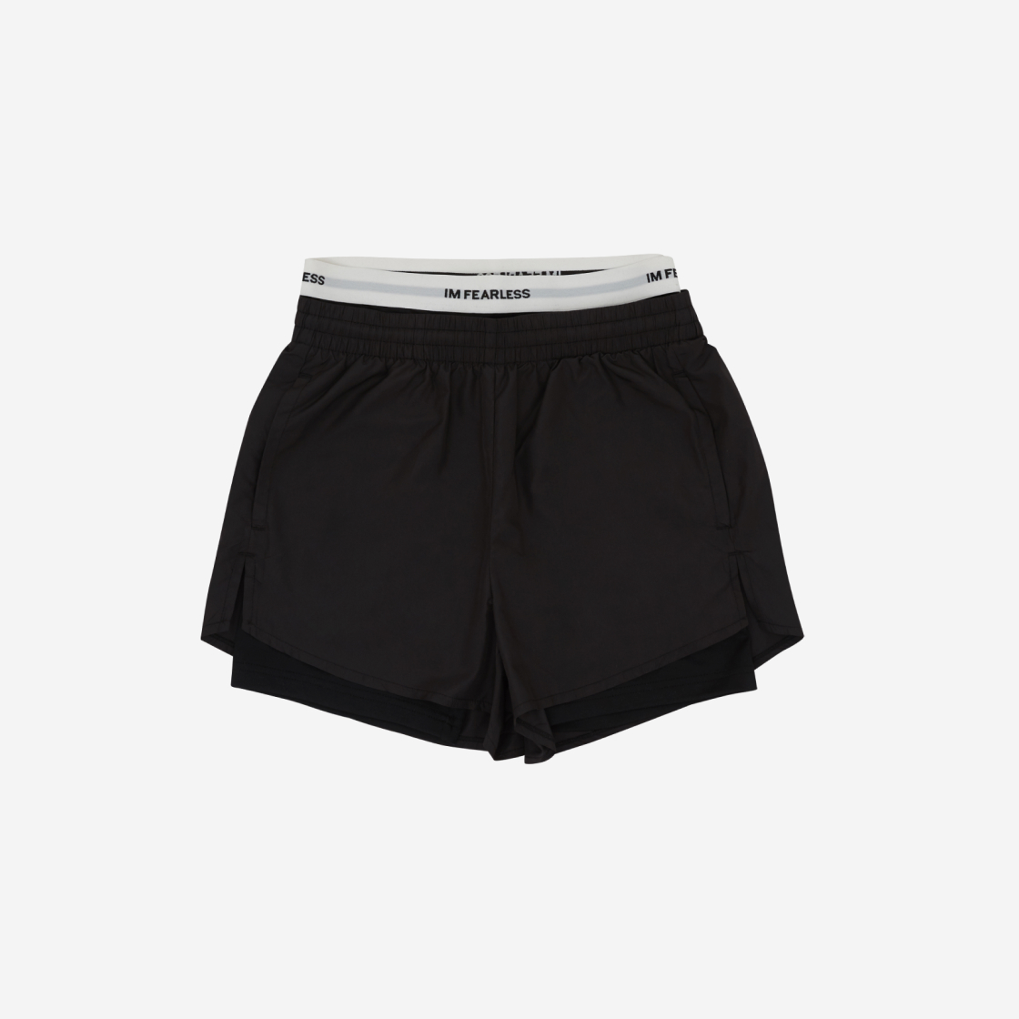 (M) 르세라핌 더블 레이어 쇼츠 블랙((M) LE SSERAFIM Double Layer Shorts Black)