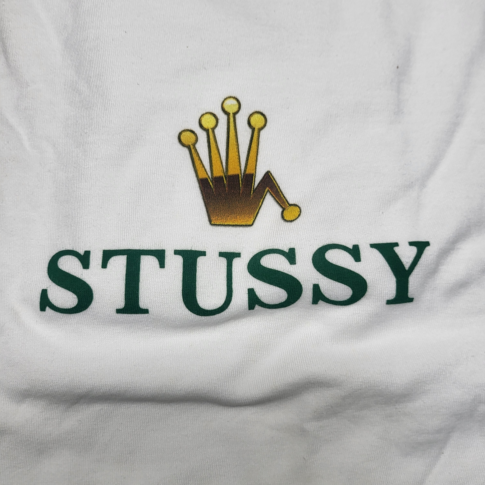 Stussy Crowned T-Shirt White 착용 스타일