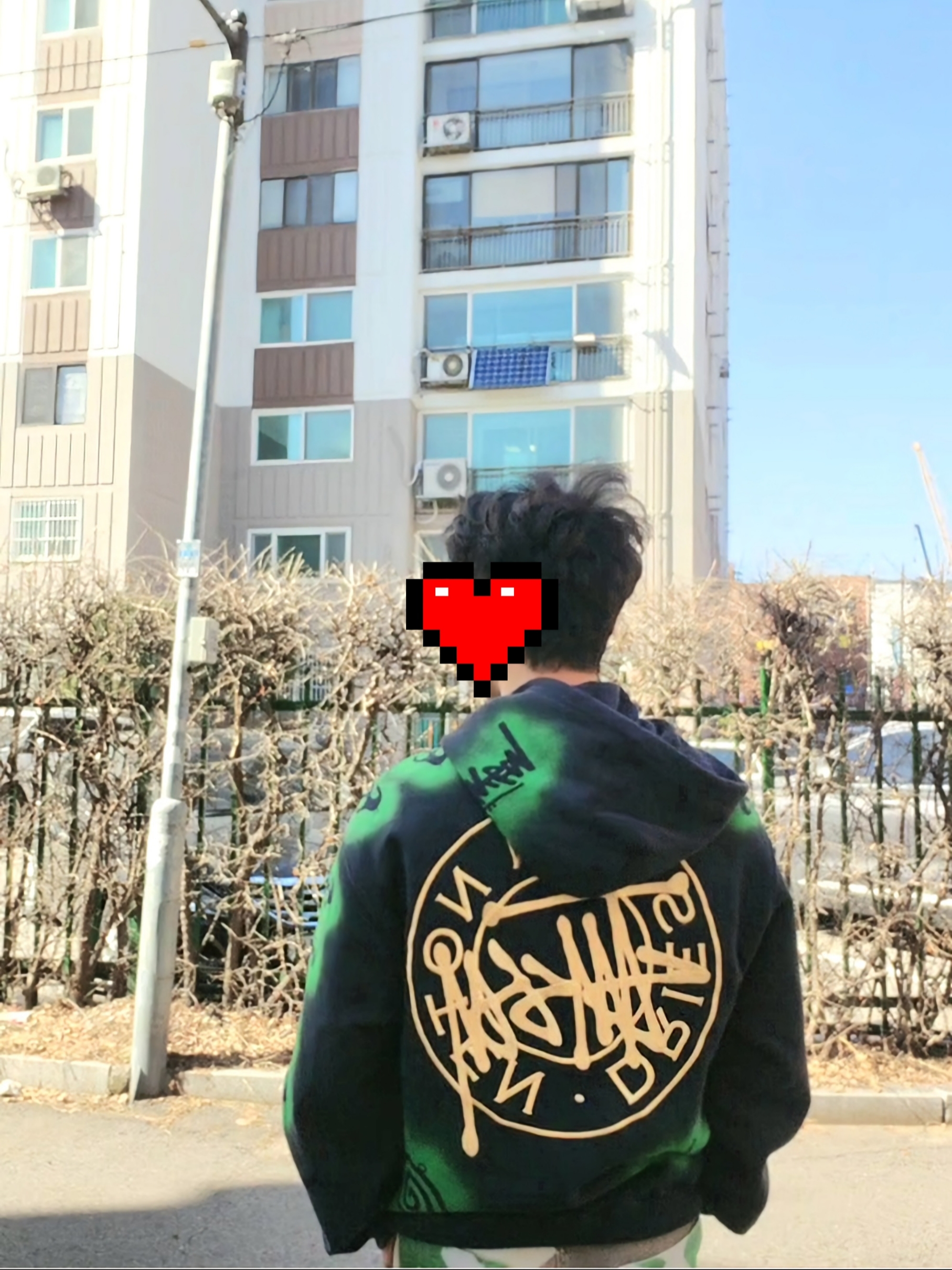 Stussy x Dries Van Noten Embroidered Hoodie Black, Stussy Canvas Work Pants Baja Print Multi 착용 스타일 - 4