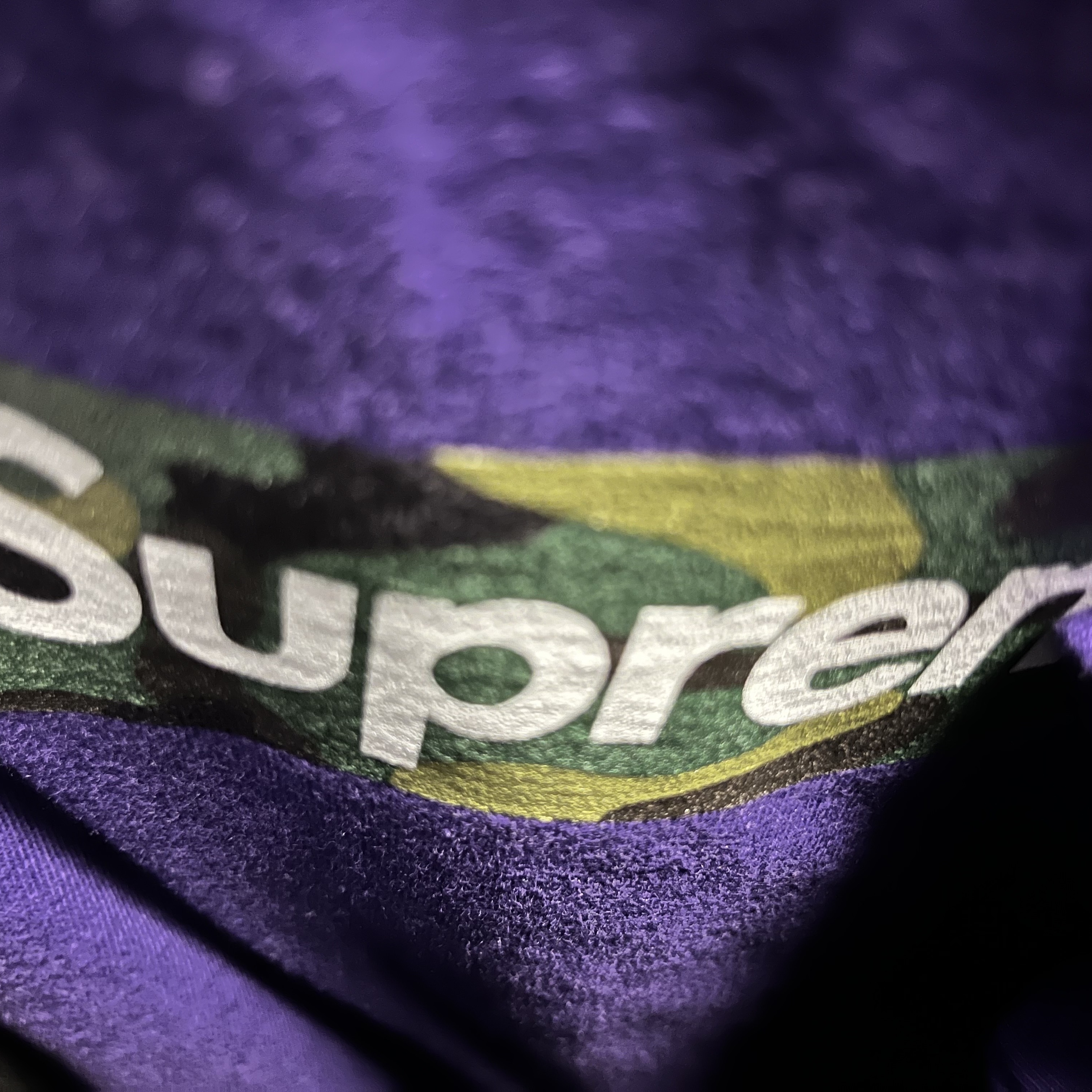Supreme Box Logo T-Shirt Purple - 23FW 착용 스타일