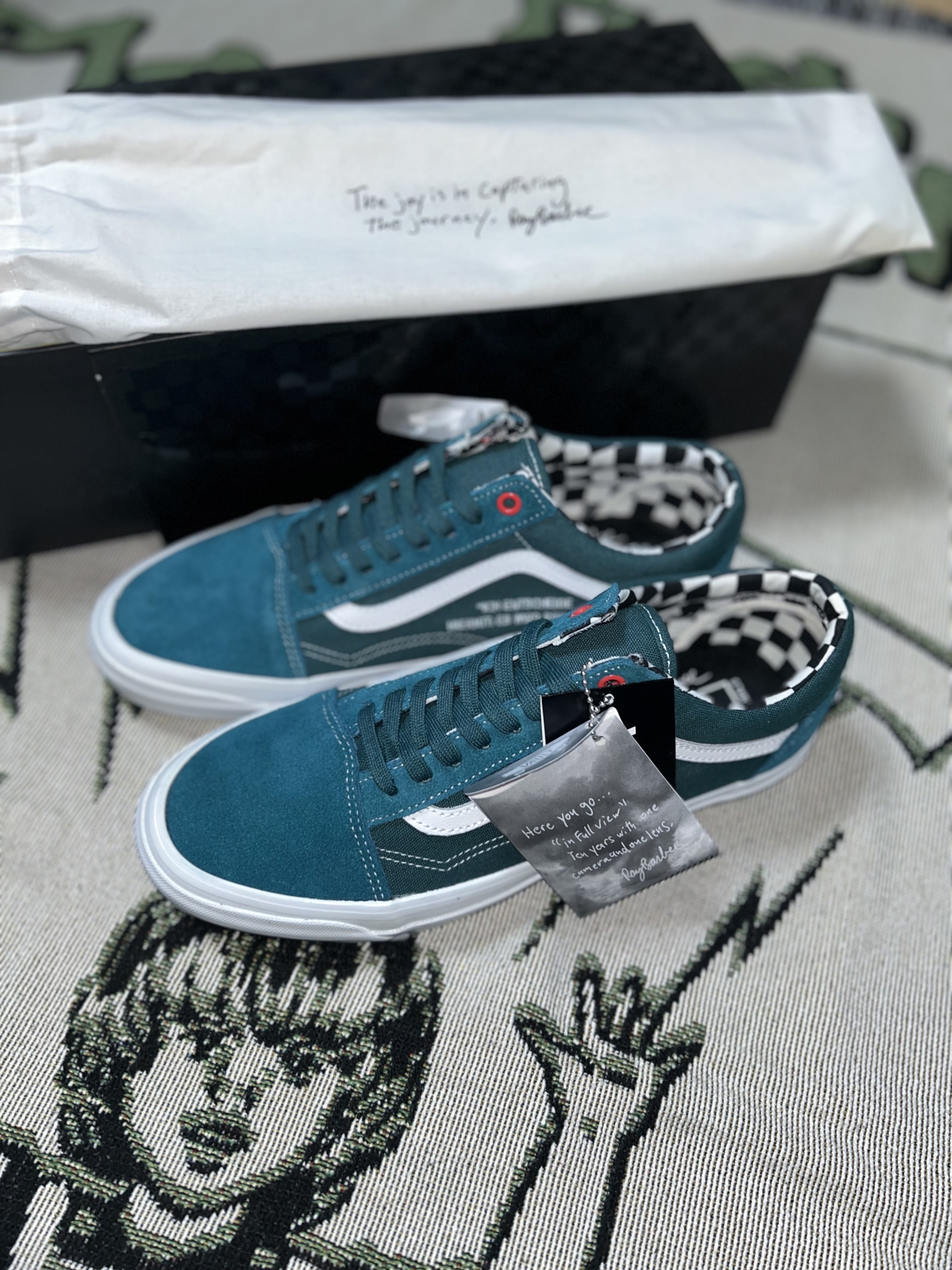 Vans Vault x Ray Barbee Leica OG Old Skool LX Dark Teal 착용 스타일 - 6