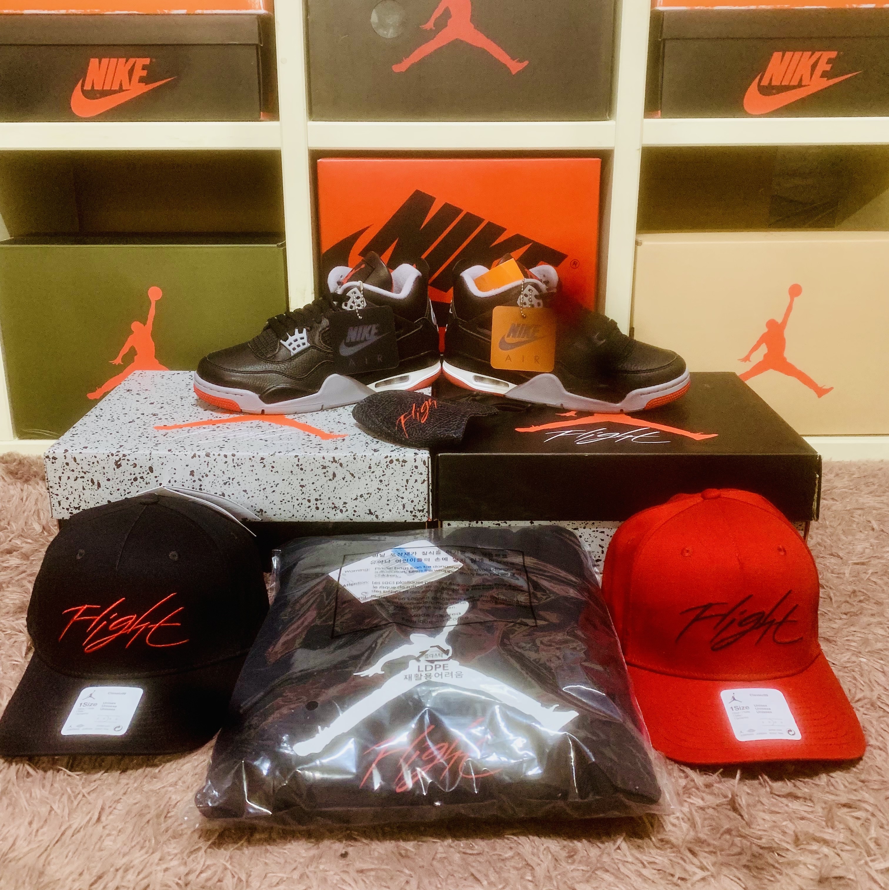 Jordan 4 Retro Bred Reimagined 착용 스타일 - 1