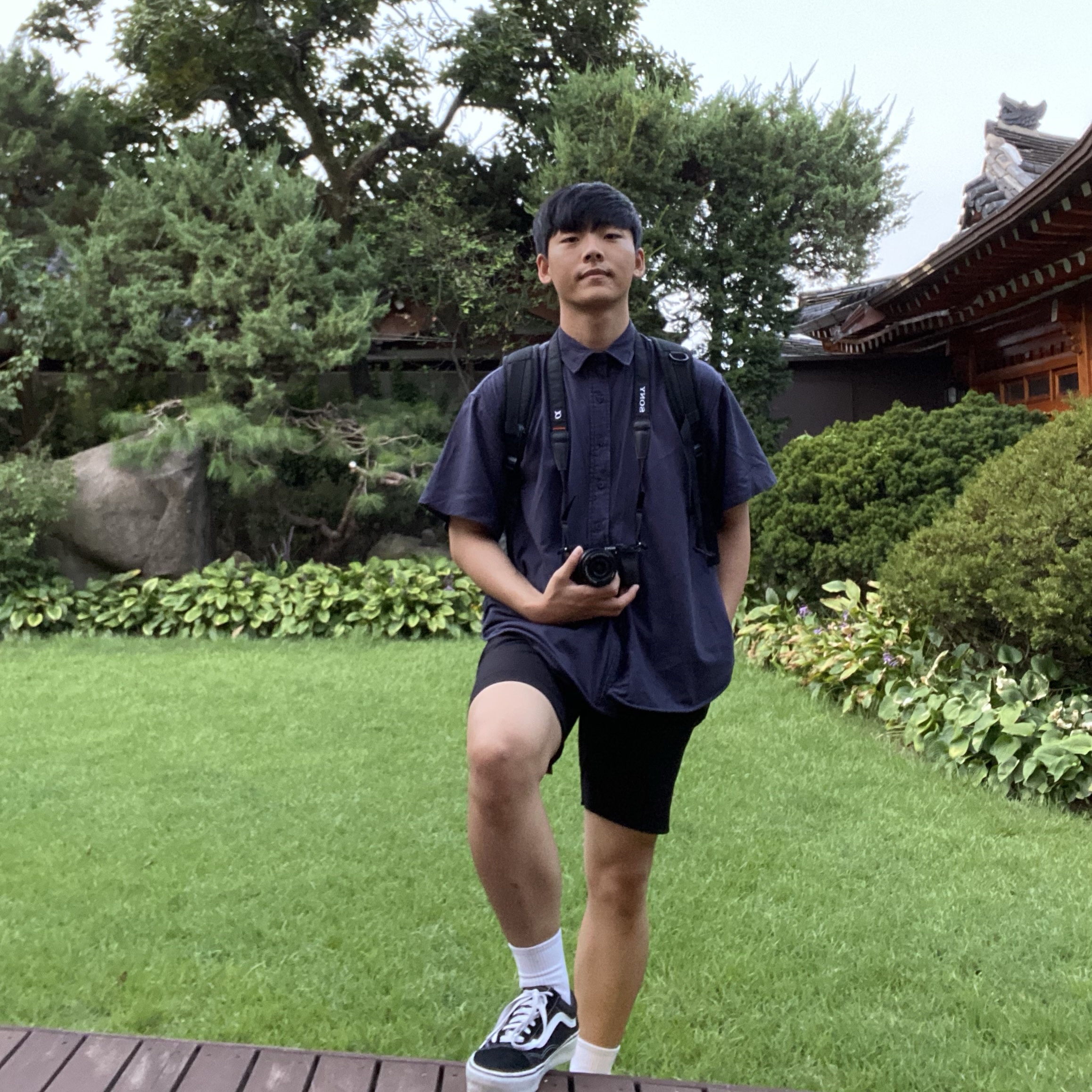 Vans Old Skool Platform Black White 착용 스타일