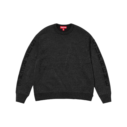 슈프림 리플렉티브 스웨터 블랙 - 24SS