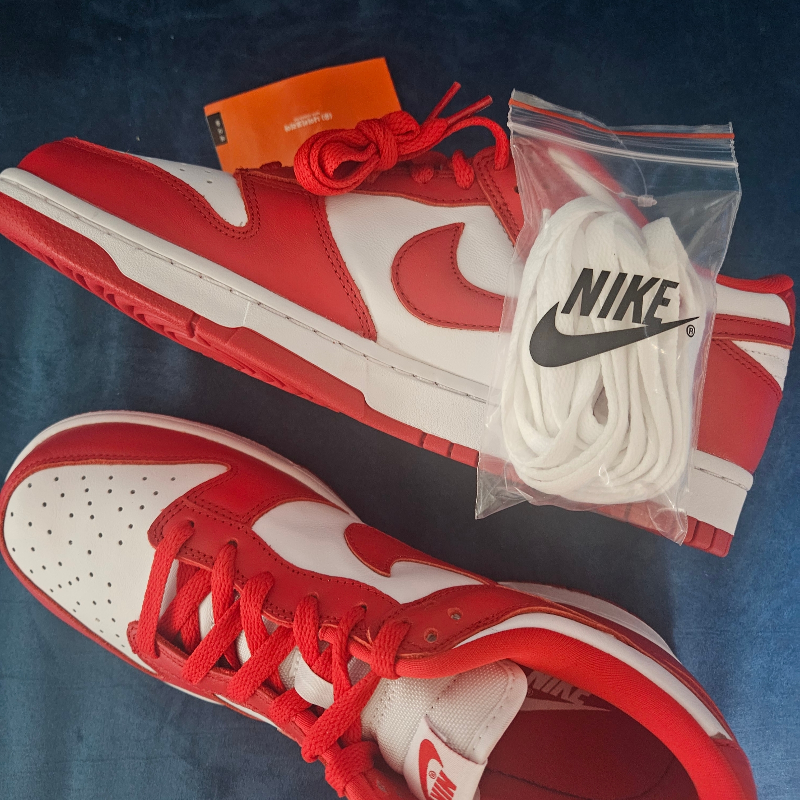 Nike Dunk Low SP White and University Red 2023 착용 스타일