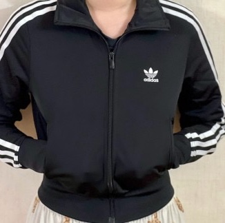 (W) Adidas Adicolor Classic Firebird Track Top Black - KR Sizing 착용 스타일 - 1