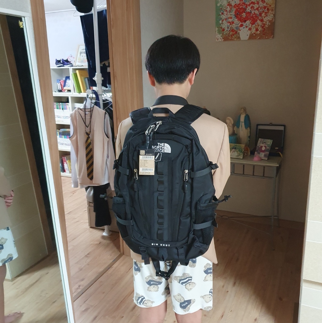 The North Face Big Shot Black 착용 스타일