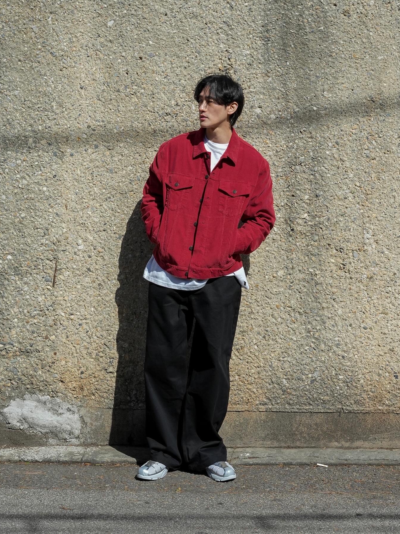 Fila Replica 2002 Grey White 착용 스타일 - 6