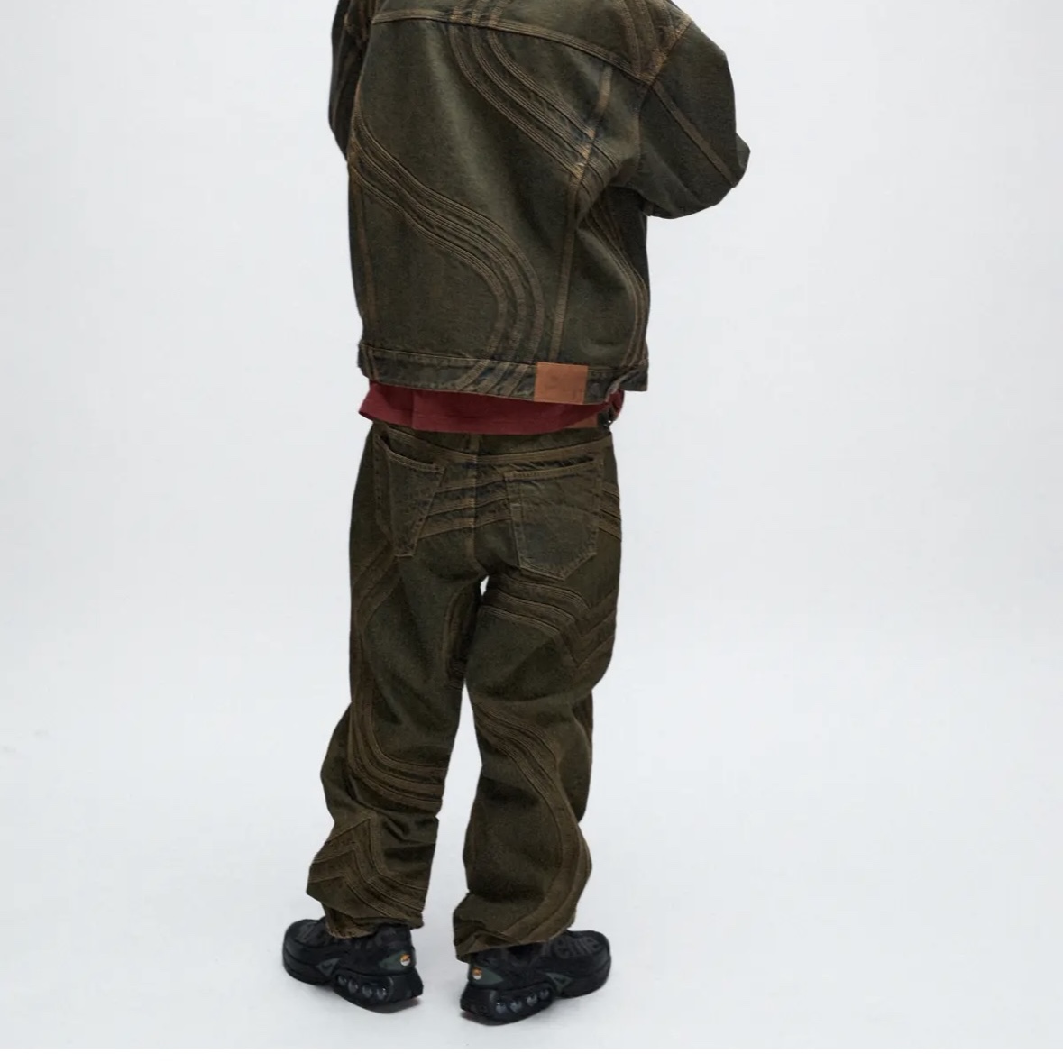 Supreme S Logo Loose Fit Jean Dirty - 24SS 착용 스타일