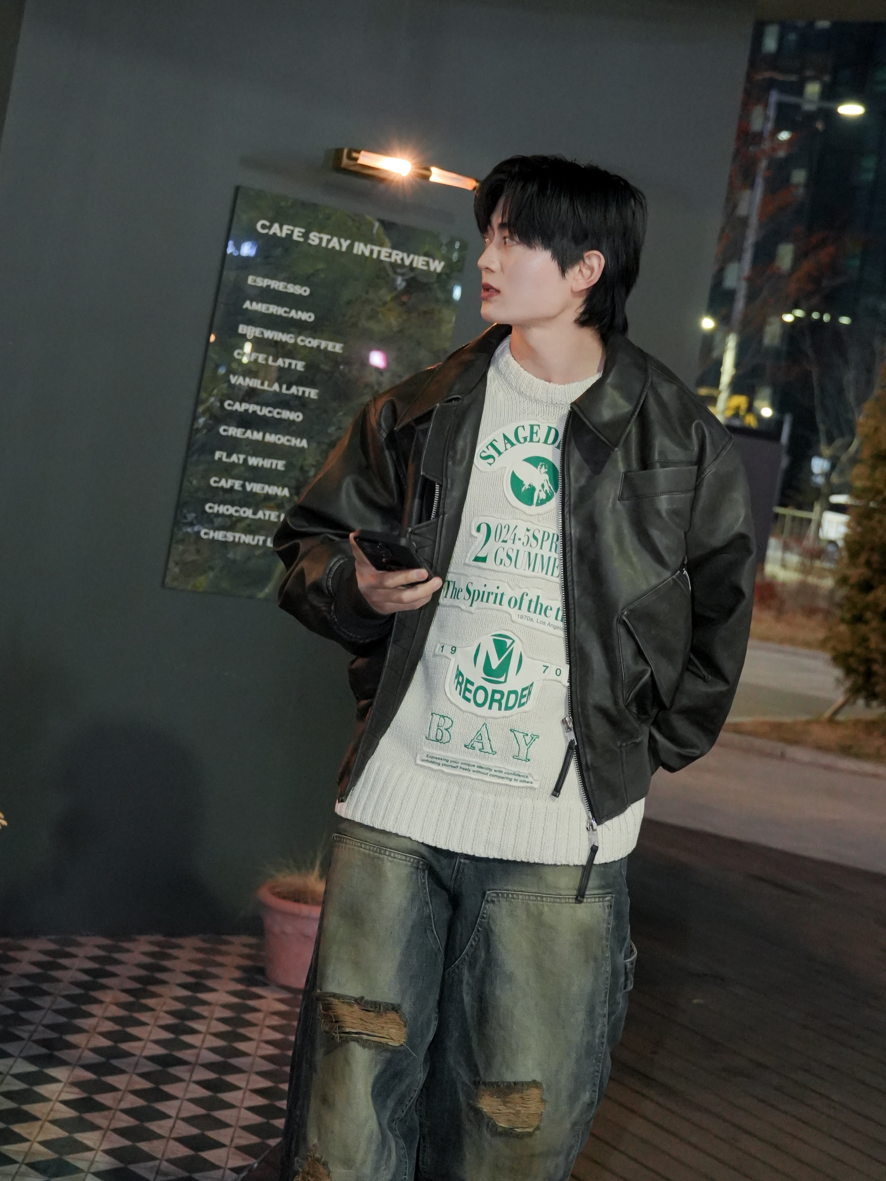 Maison Mihara Yasuhiro Baker OG Sole OD Canvas Low-top Sneakers Black 착용 스타일 - 2