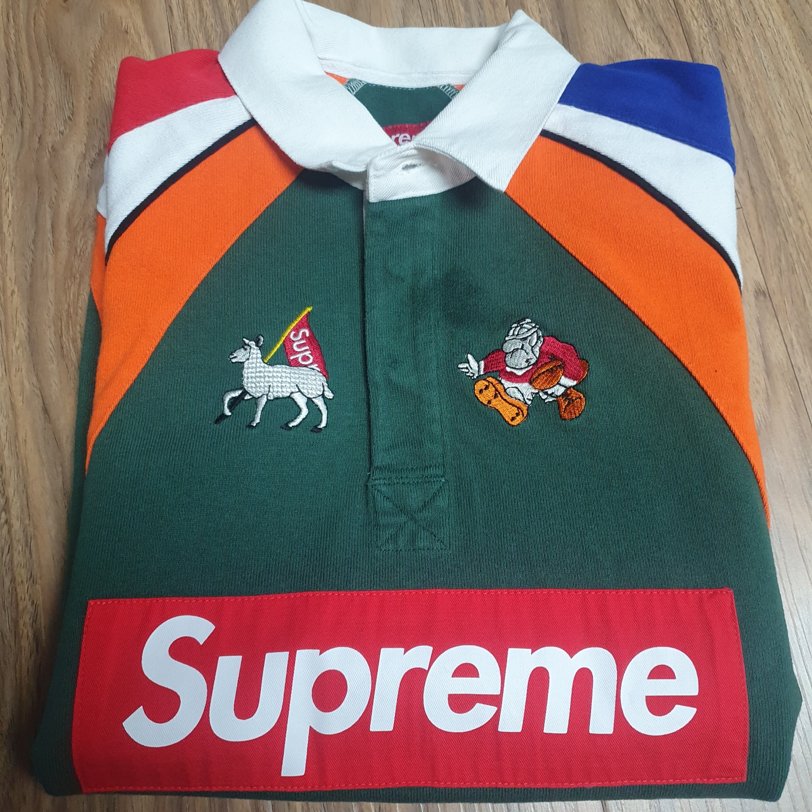 Supreme S/S Rugby Multicolor - 24SS 착용 스타일