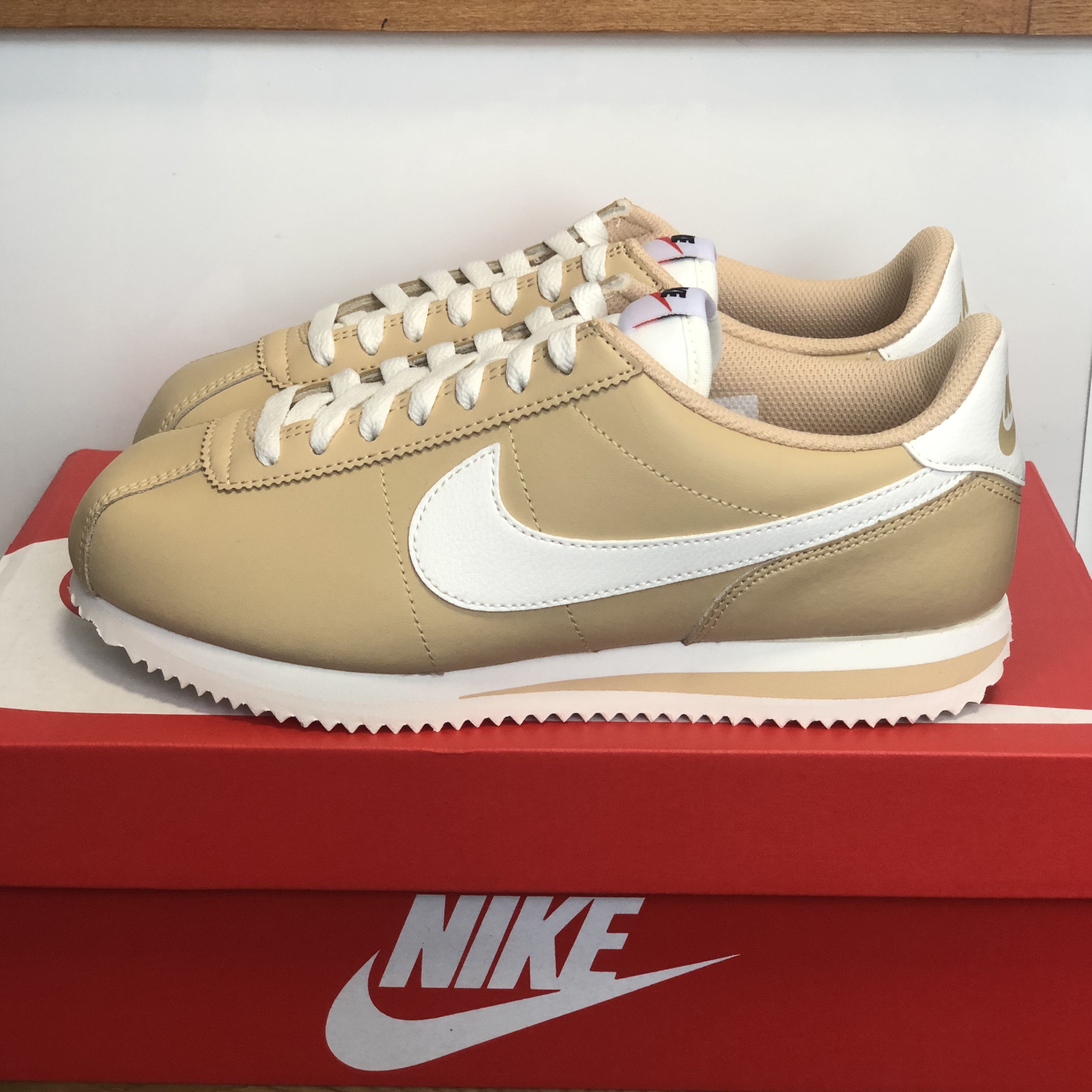 (W) Nike Cortez Sesame Sail 착용 스타일